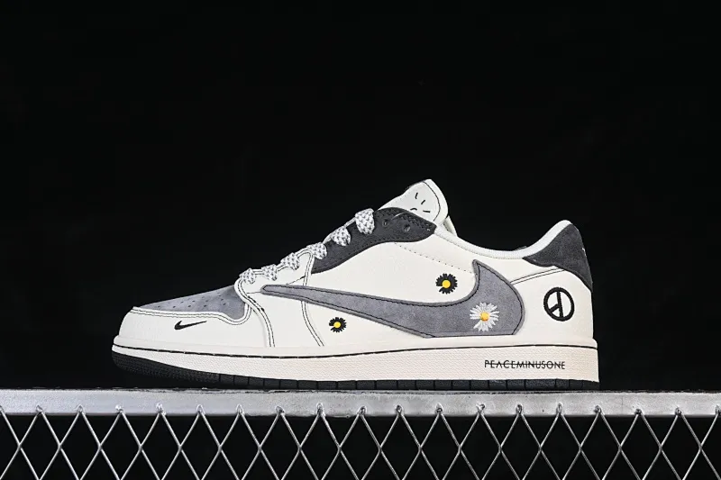 All categories Air Jordan Jordan series basketball shoes Air Jordan 1 Low High-end customized low-top sneakers Travis Scott x Fragment Design x Air Jordan 1 Low OG SP AJ1 Joe 1 G-Dragon co-branded Daisy Beige Black Low-top cultural casual sneakers QW5088-208